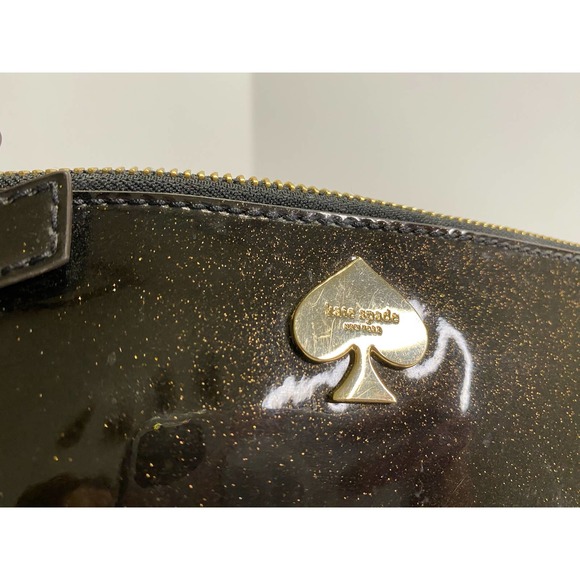 kate spade Handbags - Kate Spade Glitter Clutch Brown/Gold Shoulder Bag